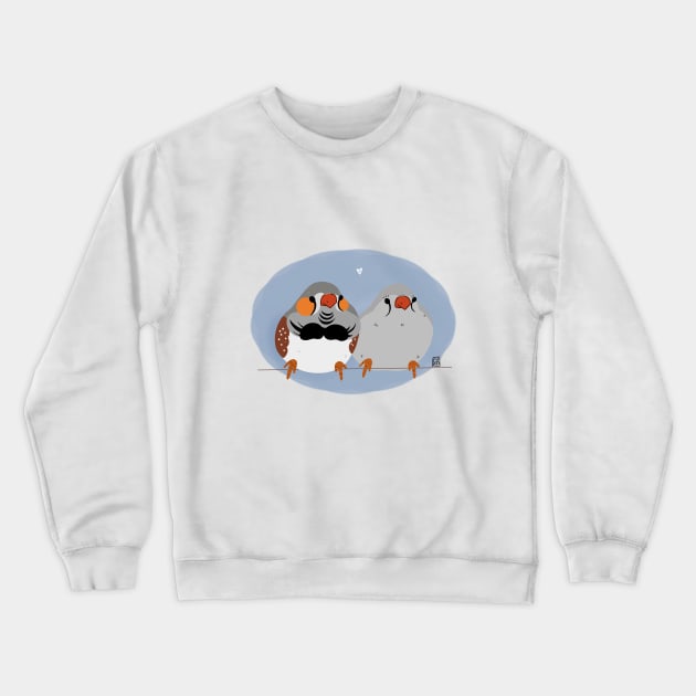 Couple of Mandarin Diamond Bird Crewneck Sweatshirt by Bettafish_Sheba